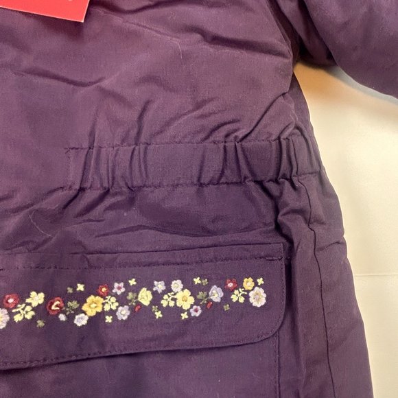 NWT Gymboree Girl Purple Embroidered Flower 4-In-1 Jacket Size 4 - Picture 3 of 15
